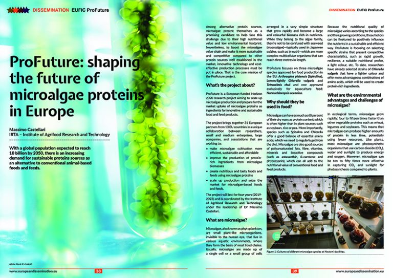 ProFuture: shaping the future of microalgae proteins in Europe