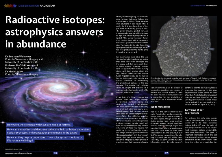 Radioactive isotopes: astrophysics answers in abundance