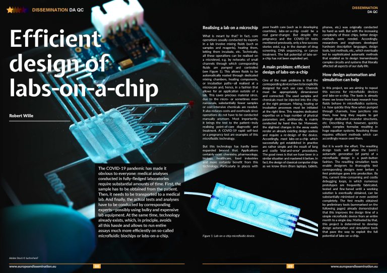 Efficient design of labs-on-a-chip