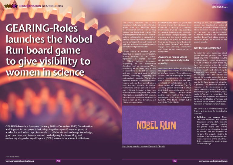 Gearing-Roles launches the Nobel Run board game to give visibility to women in science