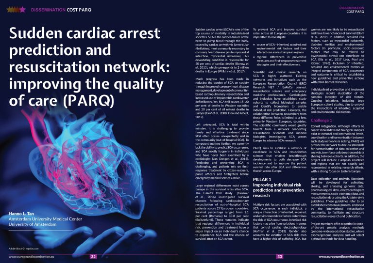 Sudden cardiac arrest prediction and resuscitation network: improving the quality of care (PARQ)