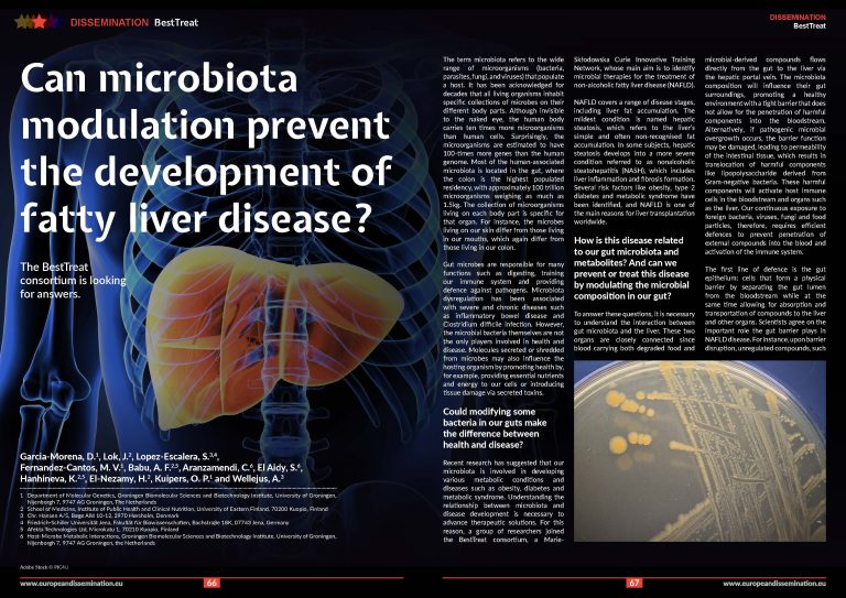 Can microbiota modulation prevent the development of fatty liver disease?