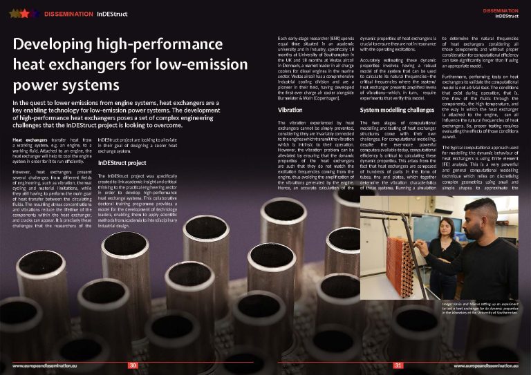 Developing high-performance heat exchangers for low-emission power systems