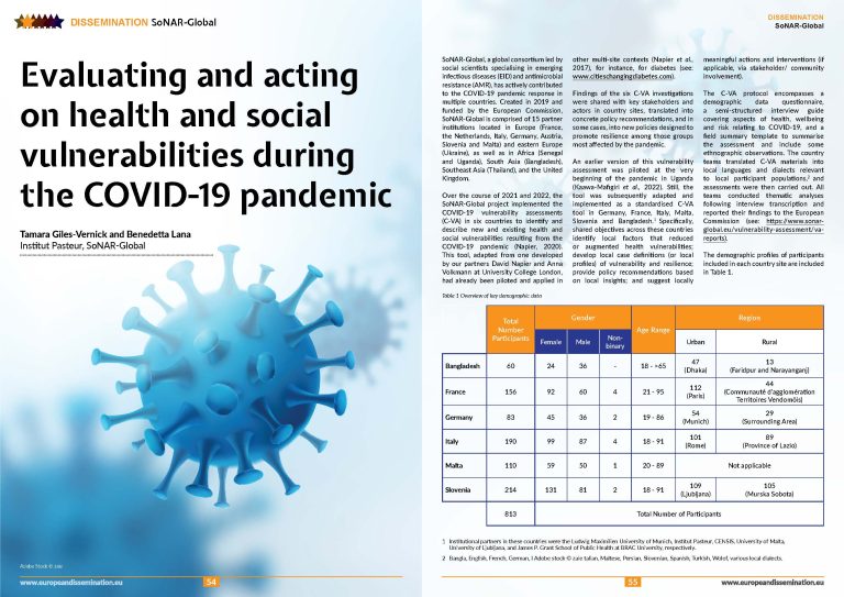 Evaluating and acting on health and social vulnerabilities during the COVID-19 pandemic