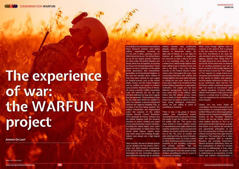 The experience of war: the WARFUN project