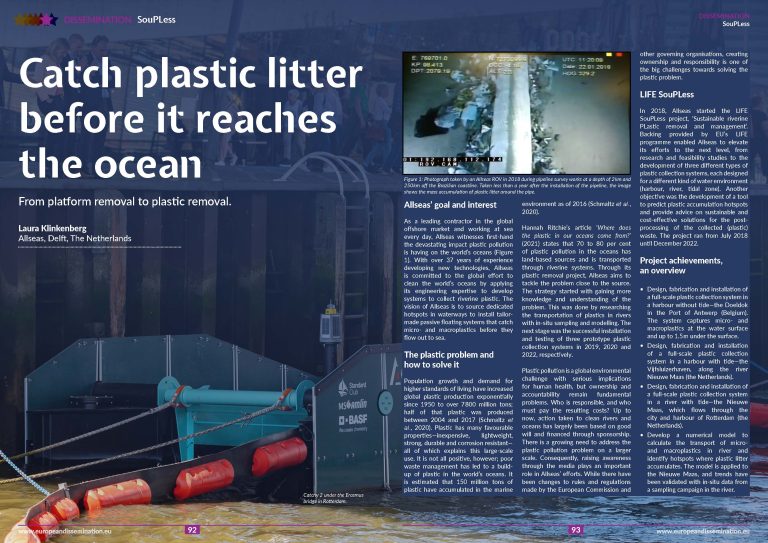 Catch plastic litter before it reaches the ocean