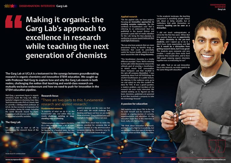 Making it organic: the Garg Lab’s approach to excellence in research while teaching the next generation of chemists