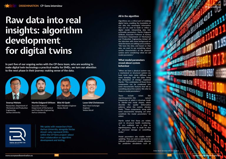 Raw data into real insights: algorithm development for digital twins