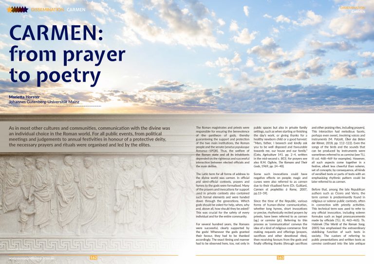 CARMEN: from prayer to poetry