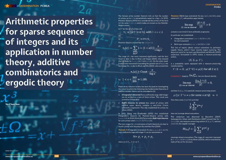 Arithmetic properties for sparse sequence of integers and its application in number theory, additive combinatorics and ergodic theory
