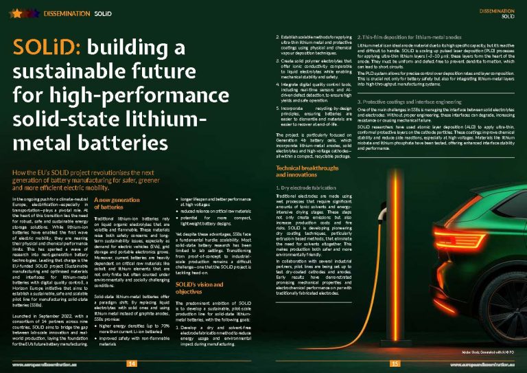 SOLiD: building a sustainable future for high-performance solid-state lithium-metal batteries