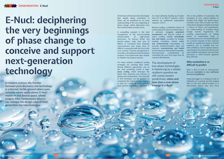 E-Nucl: deciphering the very beginnings of phase change to conceive and support next-generation technology