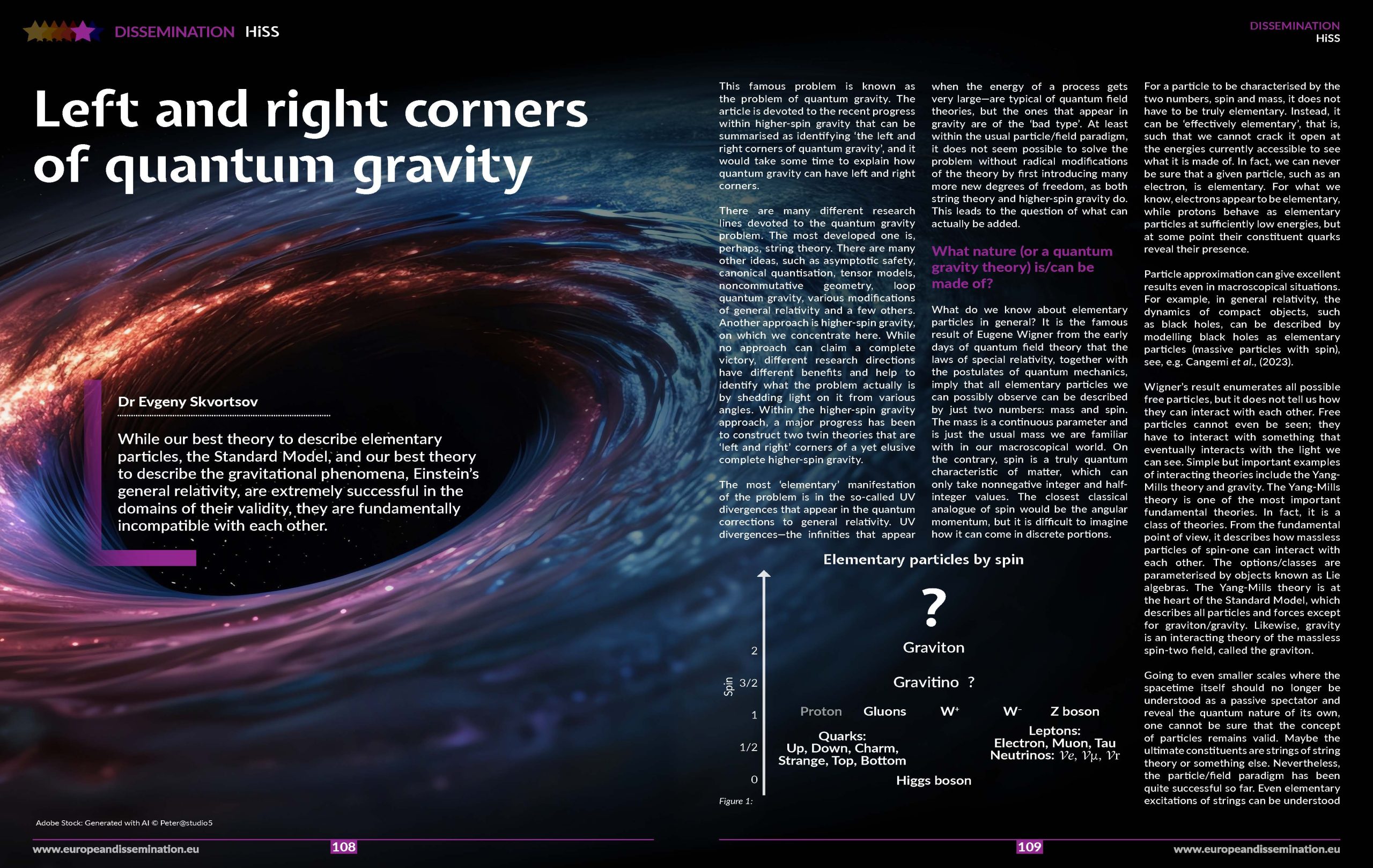 Left and right corners of quantum gravity » EDMA