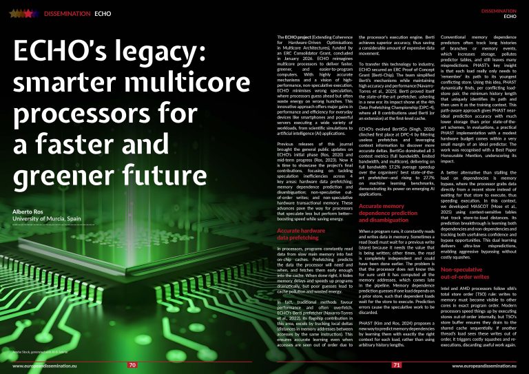 ECHO’s legacy: smarter multicore processors for a faster and greener future