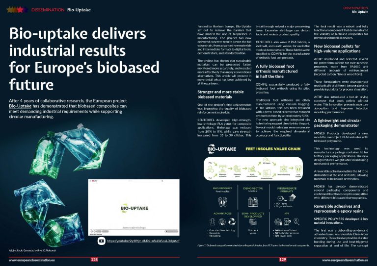 Bio-uptake delivers industrial results for Europe’s biobased future