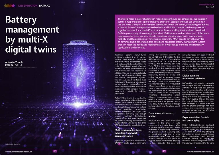 Battery management by multi-X digital twins
