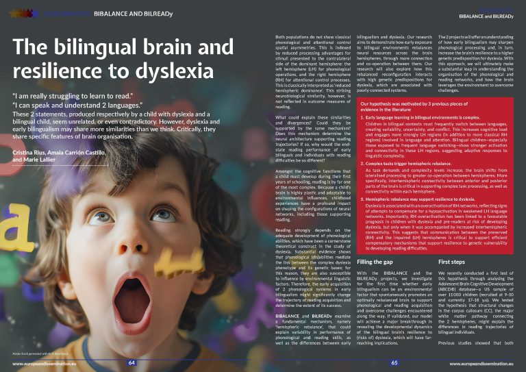 The bilingual brain and resilience to dyslexia