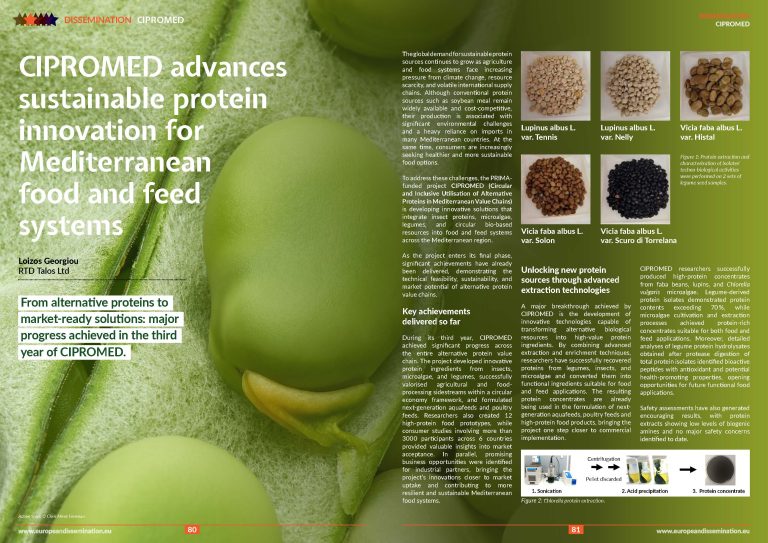 CIPROMED advances sustainable protein innovation for Mediterranean food and feed systems