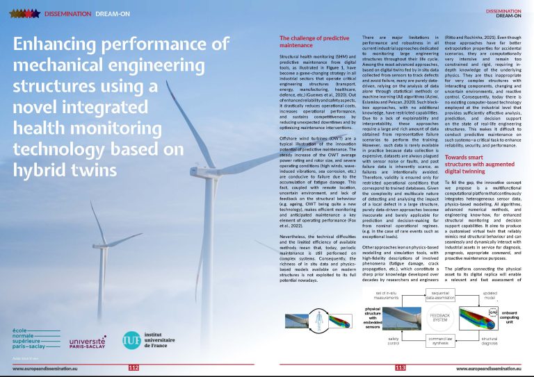 Enhancing performance of mechanical engineering structures using a novel integrated health monitoring technology based on hybrid twins