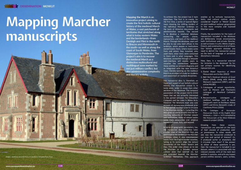 Mapping Marcher manuscripts