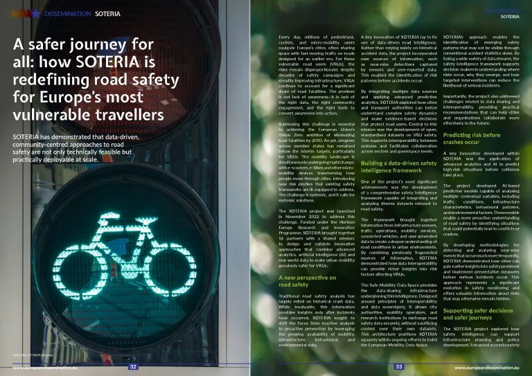 A safer journey for all: how SOTERIA is redefining road safety for Europe’s most vulnerable travellers